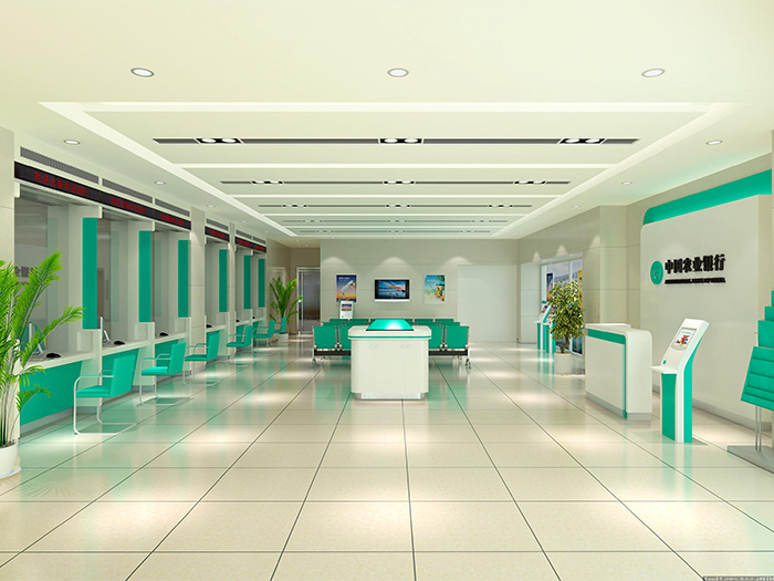 中國農(nóng)業(yè)銀行前臺亞克力展示架定制案例